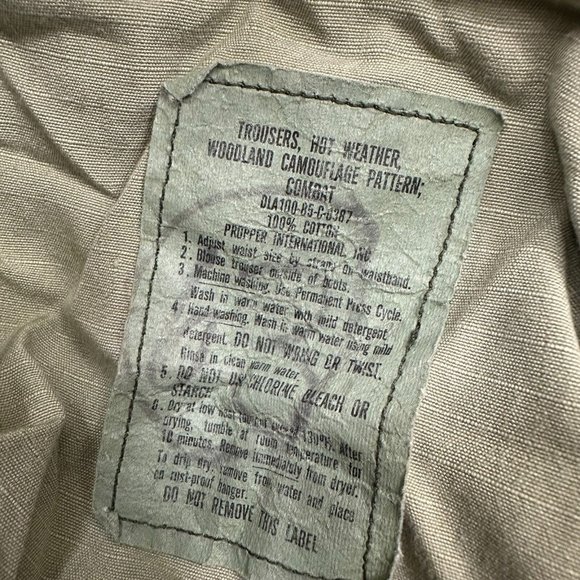 Trousers Hot Weather Woodland Camouflage Pattern Combat Pants Small Regular - Picture 6 of 11